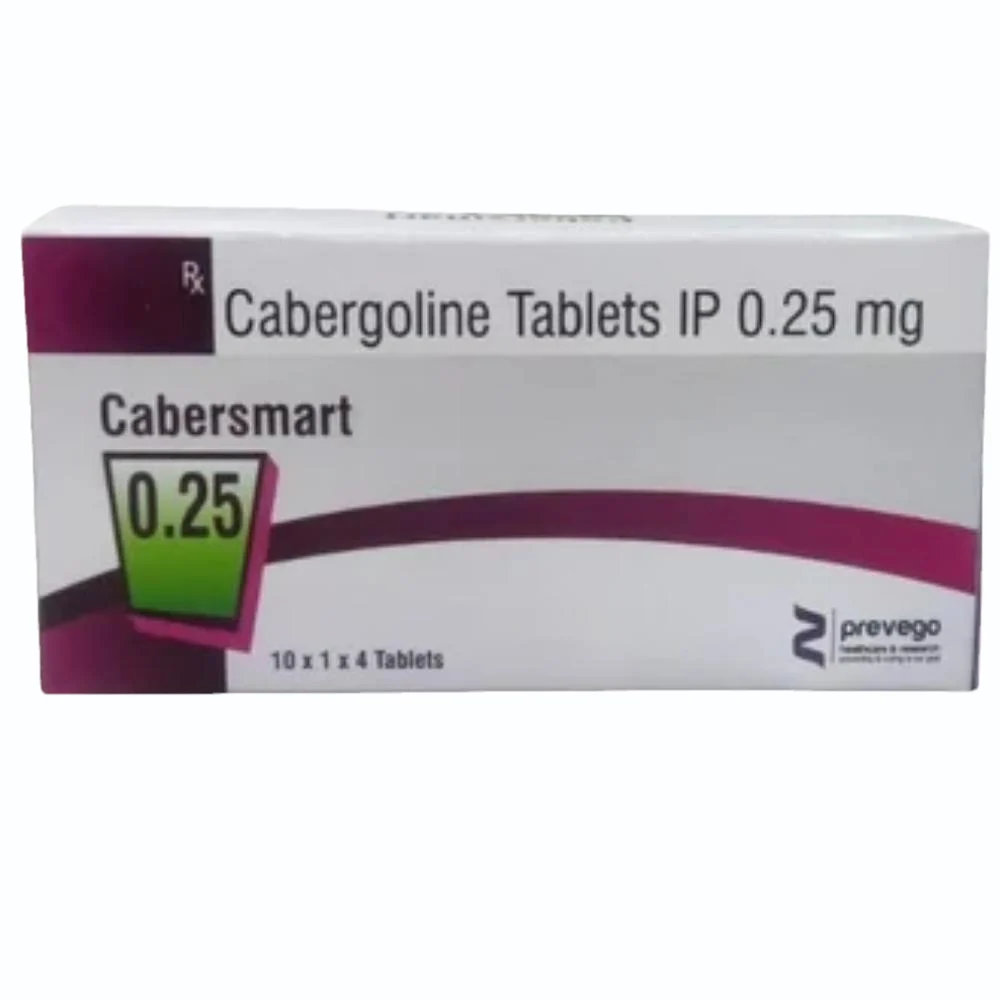 Cabergoline 250mcg (pack of 4 tablets)