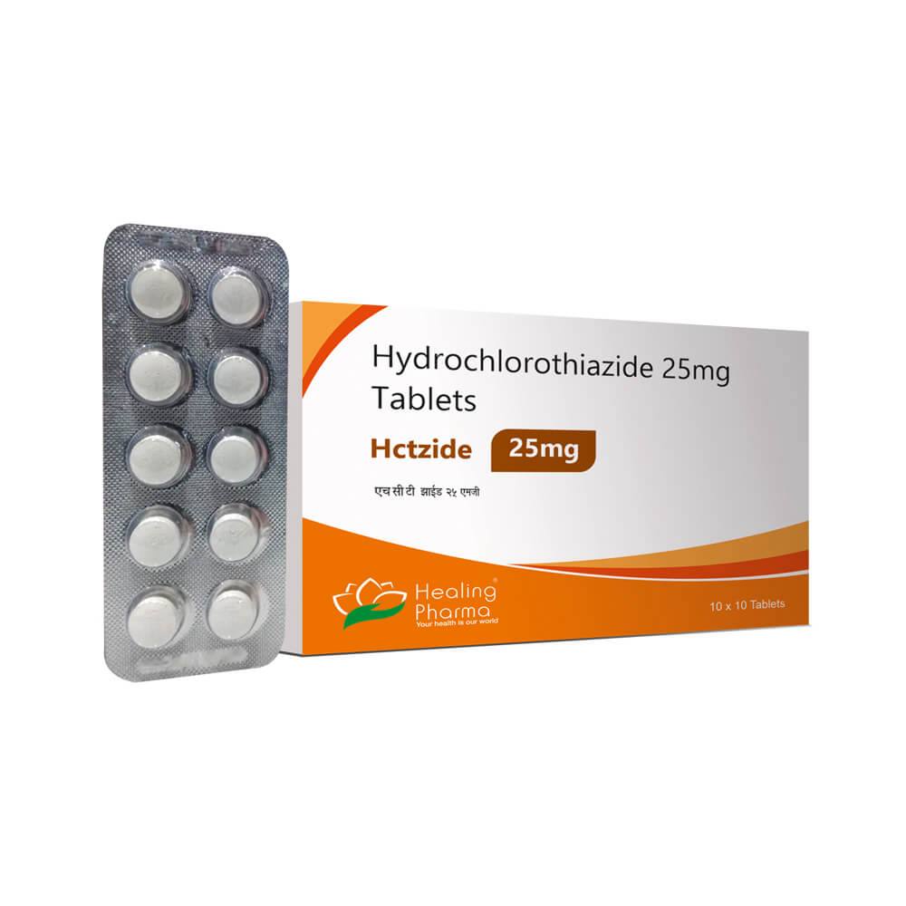 Hydrochlorothiazide (HCTZ) 25mg (pack of 10 tablets)