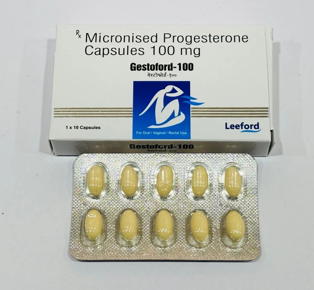 Progesterone 100mg (pack of 10 capsules)